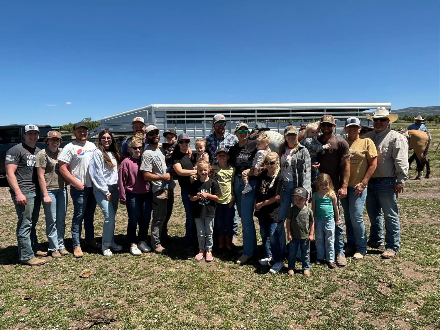 The Udall family at the ranch