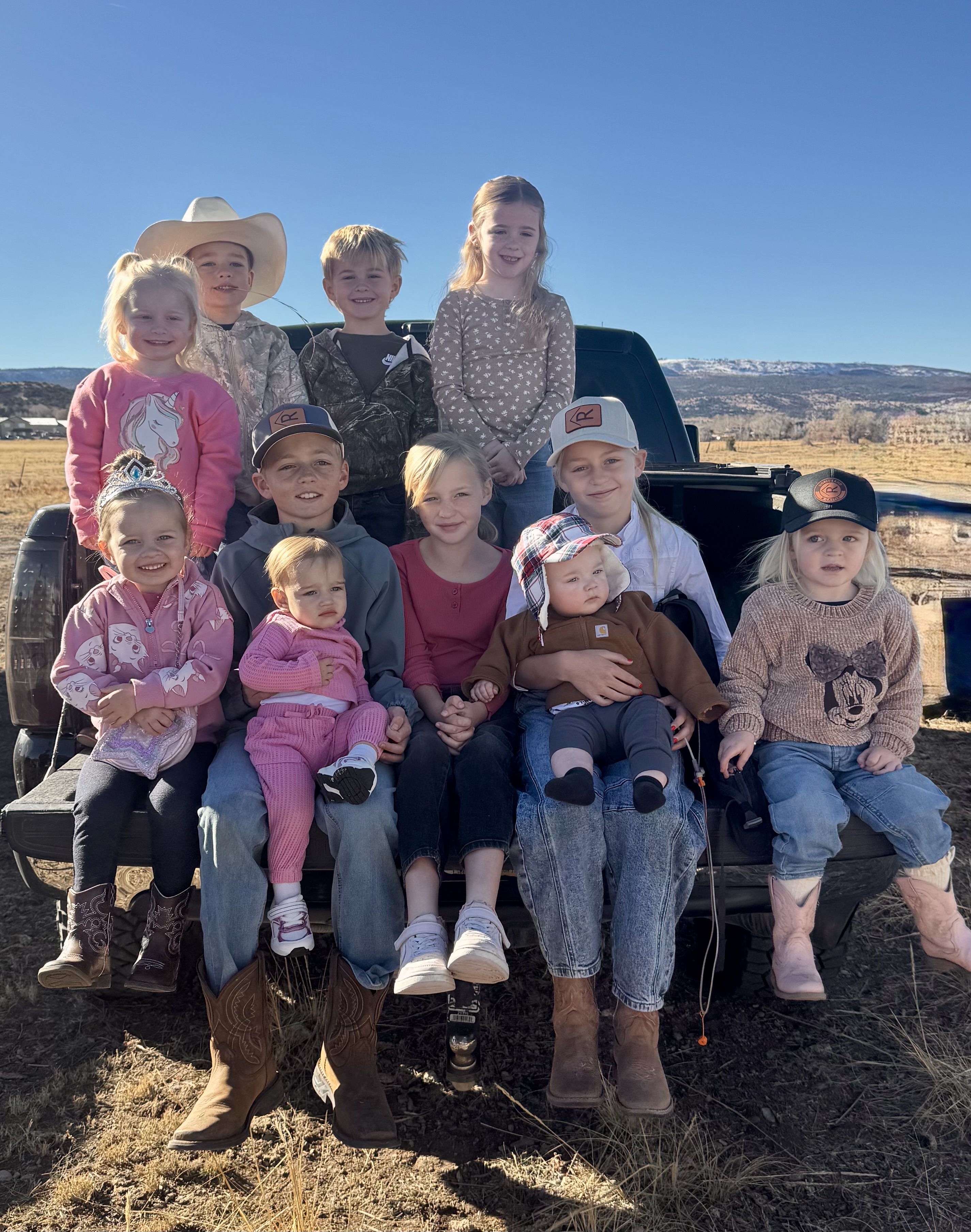 Ranch kids on the tailgate